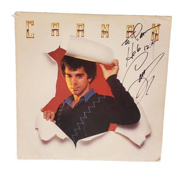 1982 Carman Gospel Christian Vinyl LP Record Self-Titled Autographed Not Tested